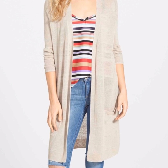 Halogen Sweaters - Linen blend cardigan Size XL